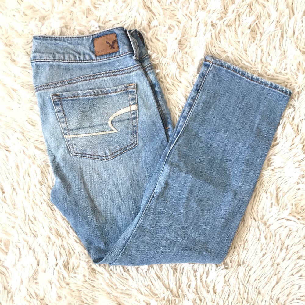 American Eagle Distressed Artist Crop Jeans - Picture 5 of 5